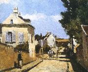 Camille Pissarro Pang Schwarz street map oil
